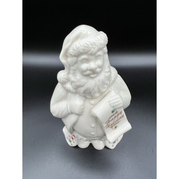 Lenox China Jewels Collection Santa Figurine 7” Ivory 1994 Made in USA - Picture 2 of 7